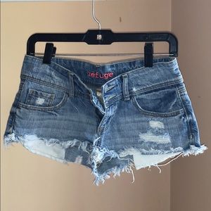 Jean shorts from Charlotte Russe